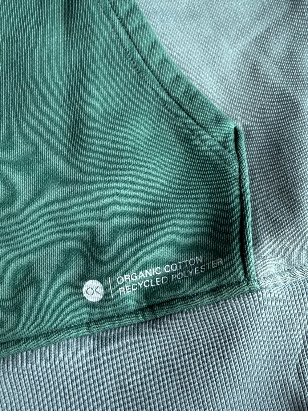 Outerknown All-Day Colorblock Hoodie XL Ash Blue organic Gorpcore sweatshirt - Picture 8 of 13